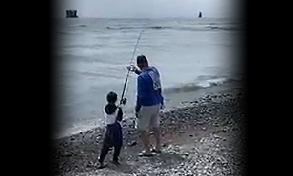 Bill Fishing with Kid